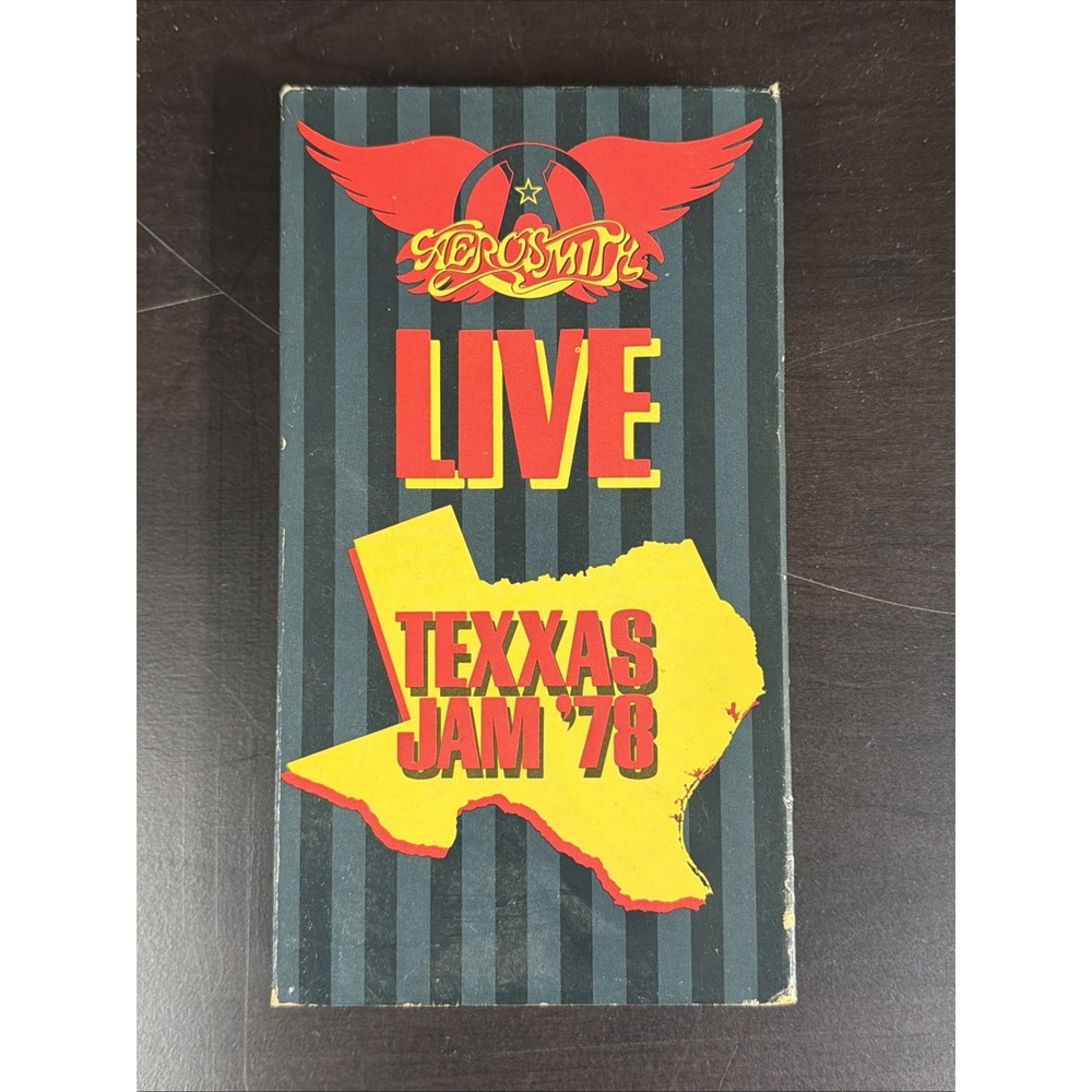 Aerosmith - Live Texxas Jam 78 VHS 1989 Classic Live Concert Music Movie Film